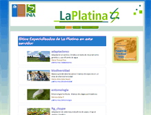 Tablet Screenshot of platina.inia.cl